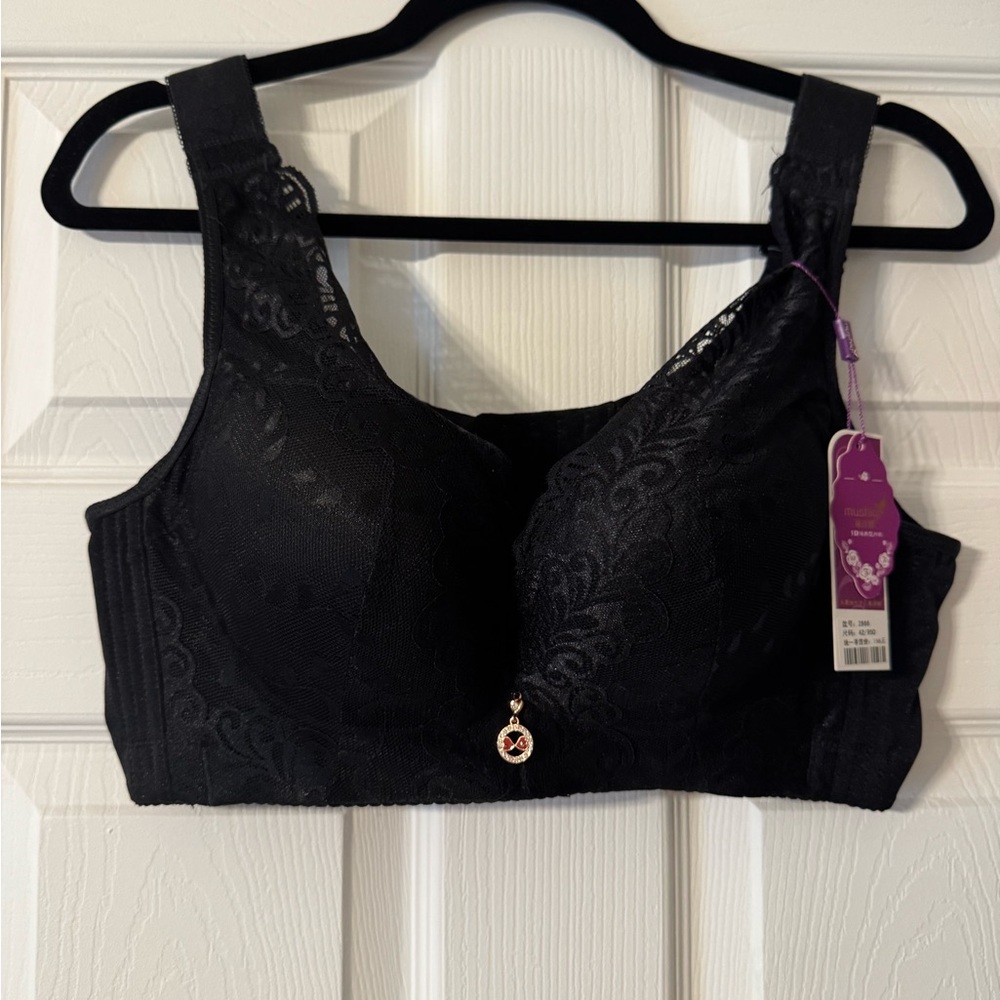 Elegant Black Lace Bra